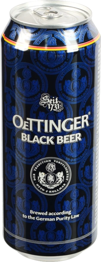Пиво Oettinger 0.5л 4.9% темне баварське black beer з.б
