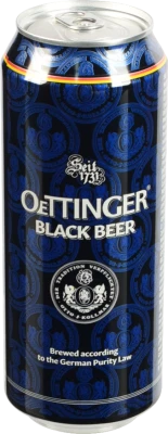 Пиво Oettinger 0.5л 4.9% темне баварське black beer з.б