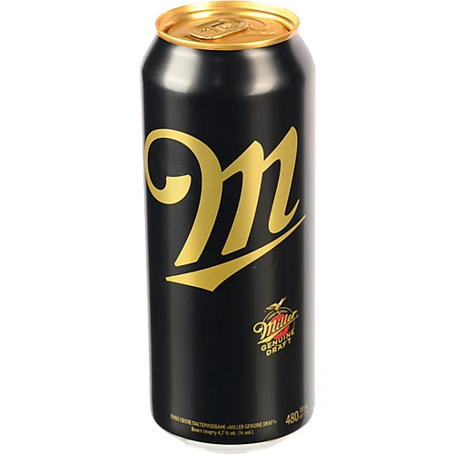 Пиво Miller Genuine Draft 0.48л світле