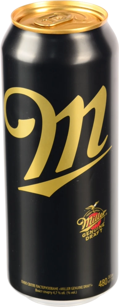 Пиво Miller Genuine Draft 0.48л світле