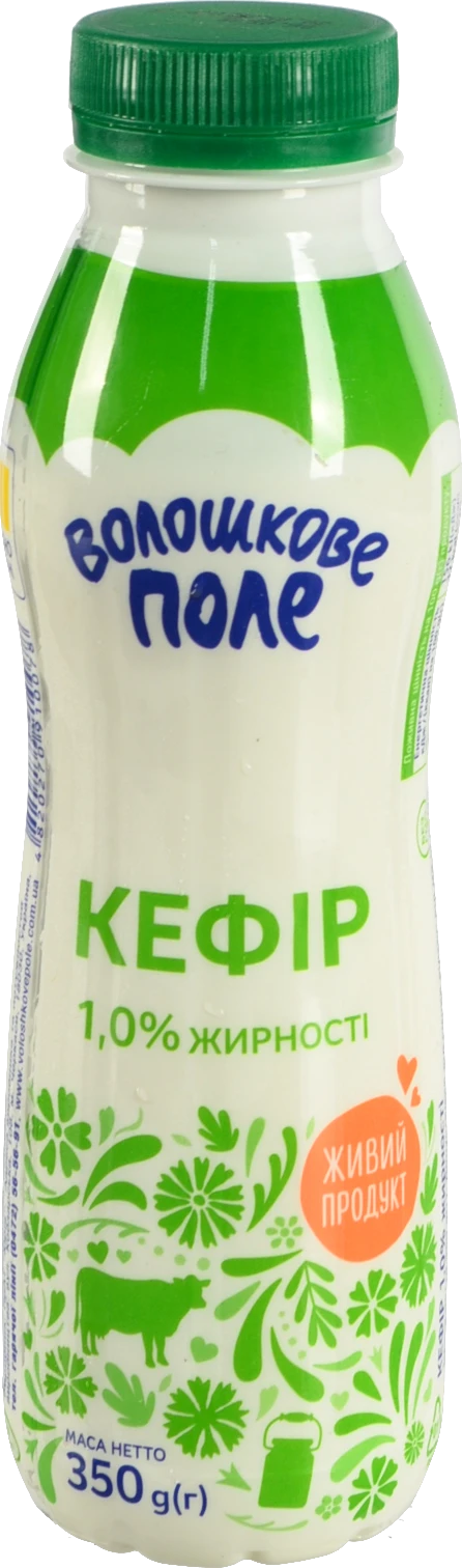 Кефір Волошкове Поле 350г 1% жирн.
