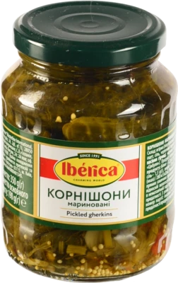 Корнішони мариновані Iberica с/б 350г