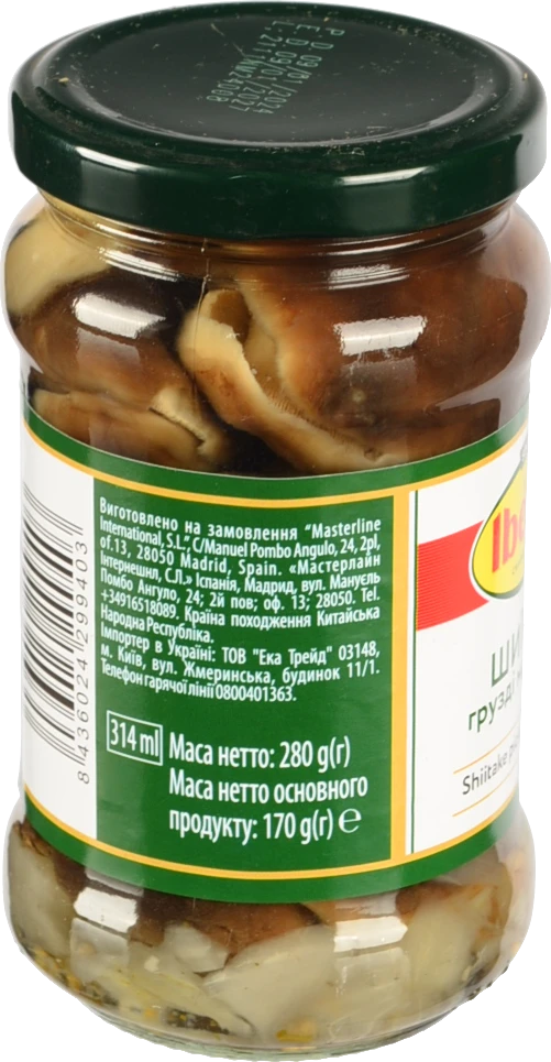 Гриби мариновані Шиїтаке Iberica 280г