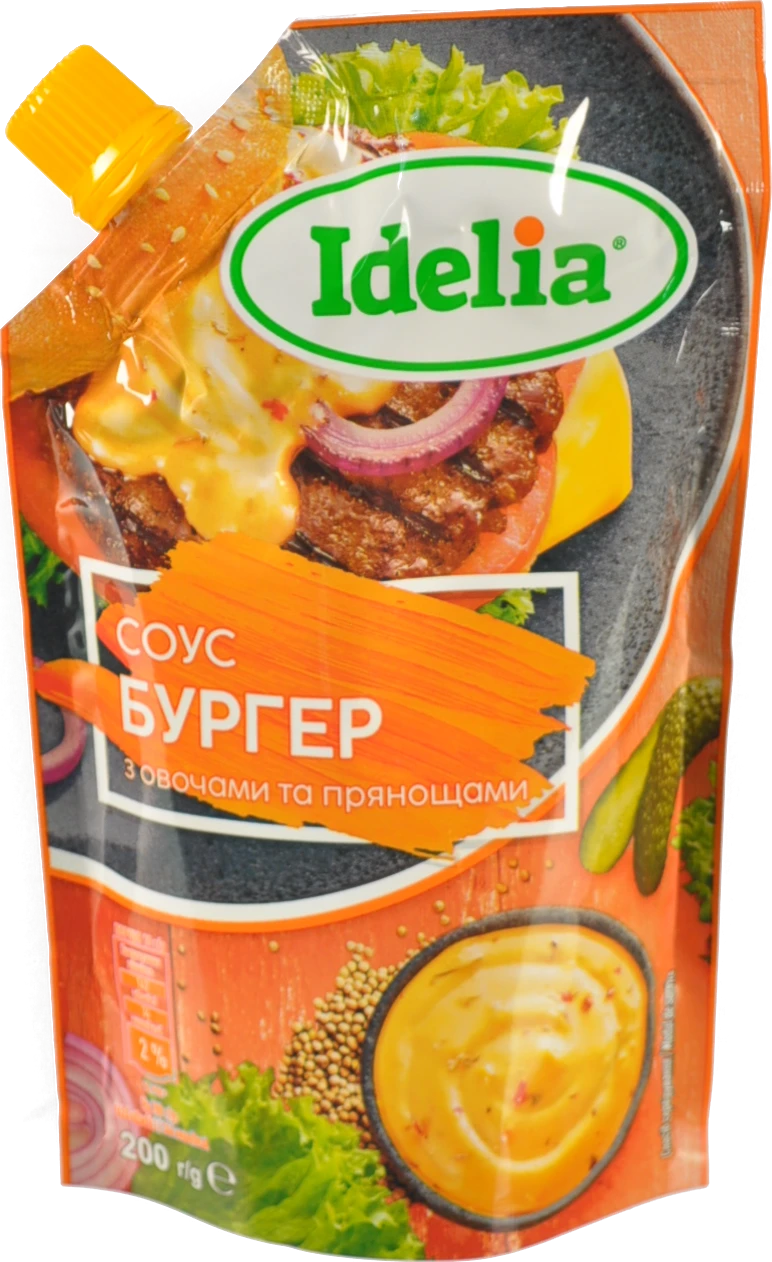 Соус Idelia Бургер з овочами та спеціями 200г