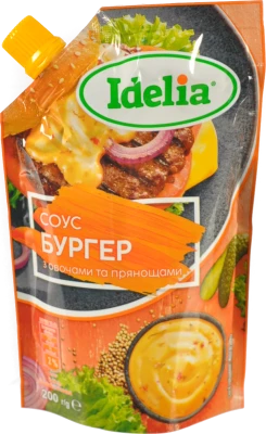 Соус Idelia Бургер з овочами та спеціями 200г
