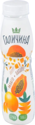 Йогурт Галичина Манго-папайя 2.2% 300г