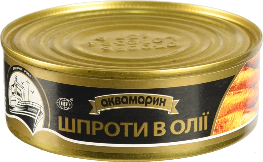 Шпроти Аквамарин  240гр в олiї