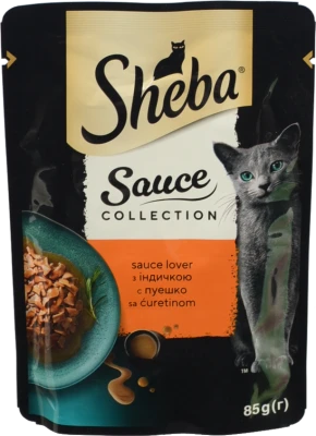 Корм Sheba 85г Sauce Collection індичка в соусі
