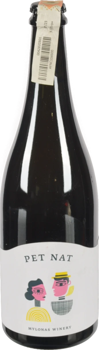 Вино ігристе Mylonas Winery 0.75л pet nat savatiano брют біле