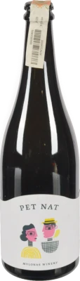 Вино ігристе Mylonas Winery 0.75л pet nat savatiano брют біле