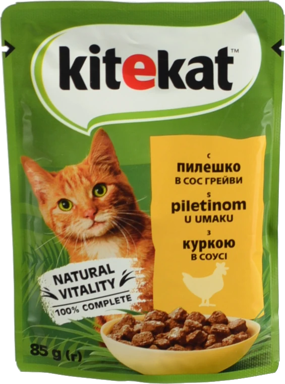 Корм Кітікет 85г курка в соусі пауч
