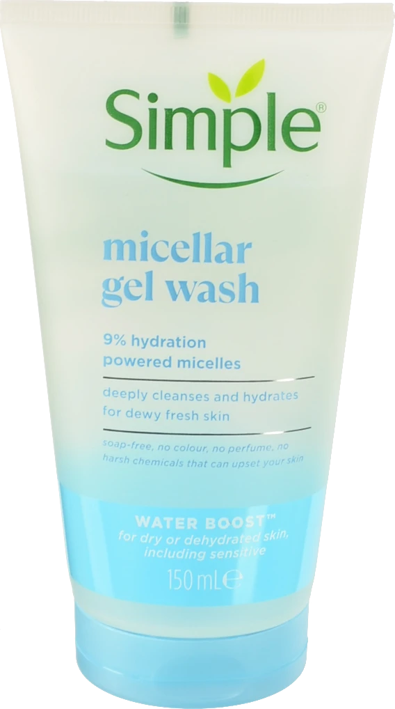 Гель для вмивання міцелярний Water Boost Simple 150мл