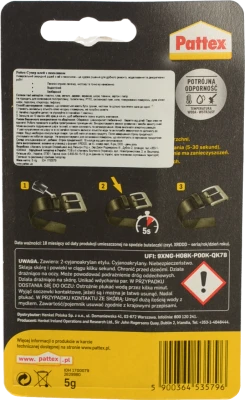 Супер клей з пензликом Pattex 5г