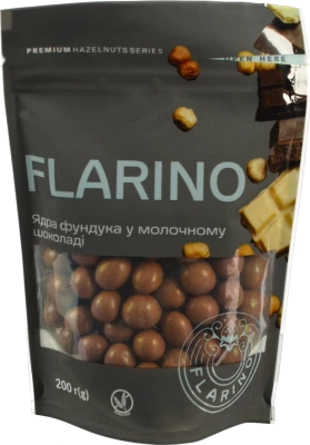 Фундук у молочному шоколаді Flarino д/п 200г