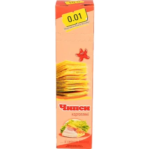 Чіпси 0.01 60г бекон