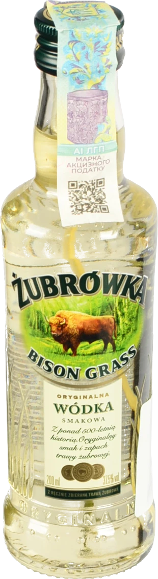 Горілка Zubrowka Bison Grass 0.2л 37.5%