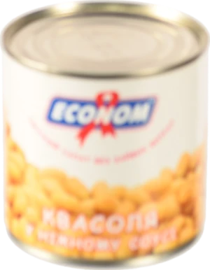 Квасоля Економ 420г в ніжному соусі