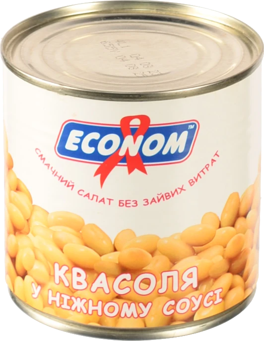 Квасоля Економ 420г в ніжному соусі