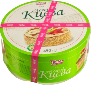 Торт повітряно-арахісовий Легенда Києва Tarta к/у 450г