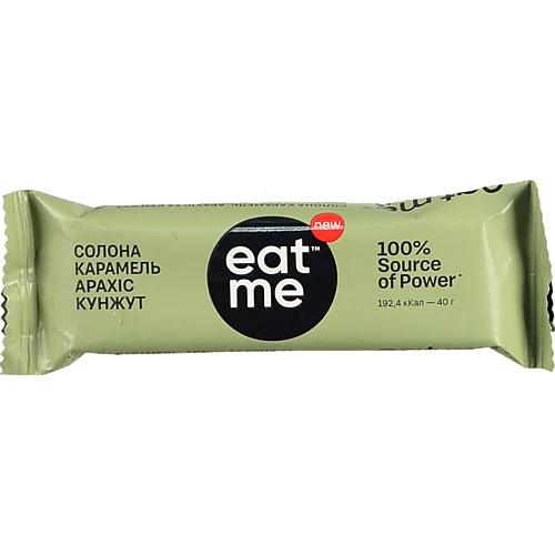 Батончик Солона карамель арахіс та кунжут EatMe м/у 40г