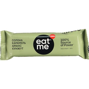 Батончик Солона карамель арахіс та кунжут EatMe м/у 40г