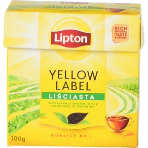 Чай чорний байховий ароматизований Yellow Label Lipton к/у 100г