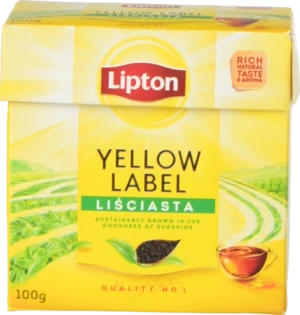 Чай чорний байховий ароматизований Yellow Label Lipton к/у 100г