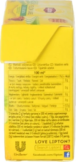 Чай чорний байховий ароматизований Yellow Label Lipton к/у 100г