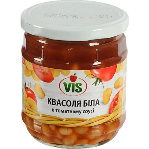 Квасоля біла в томатному соусі Vis с/б 410г