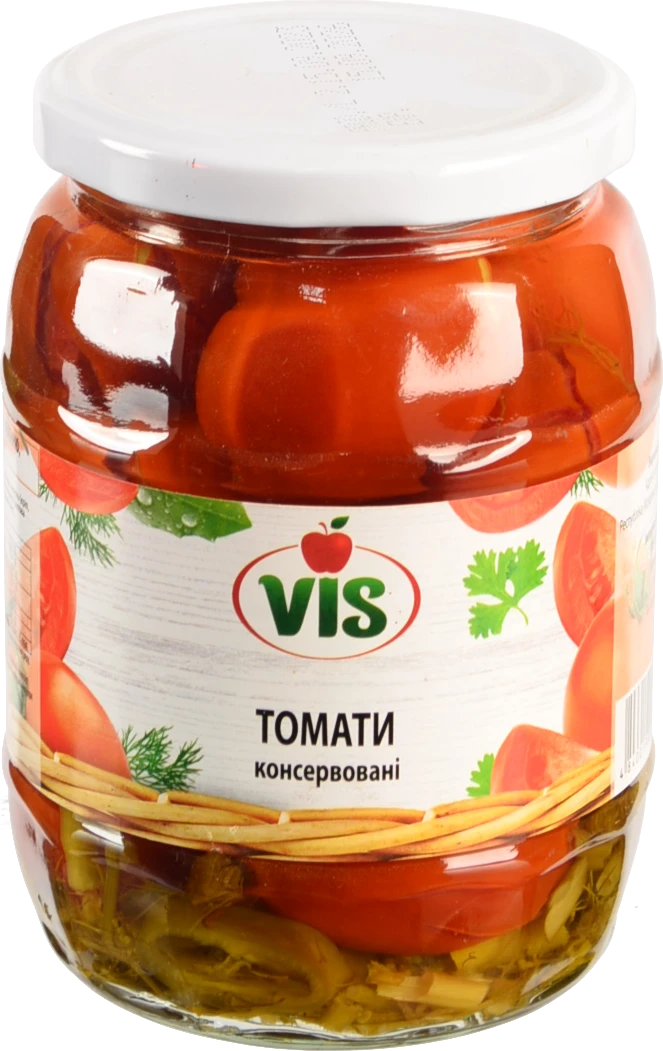 Томаты Vis 670г із зеленню с.б