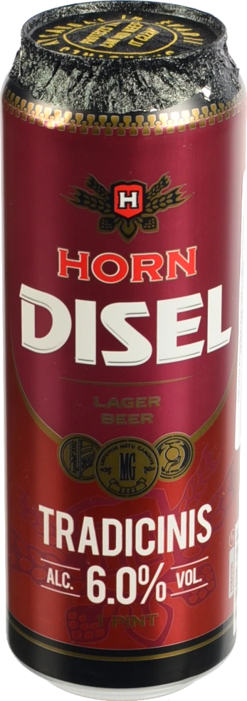 Пиво Horn Disel 0.568л Tradicinis Lager світле фільтроване пастеризоване