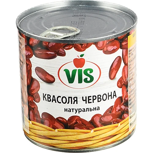 Квасоля Vis 410г червона натуральна з.б