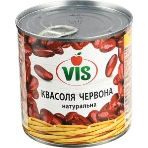 Квасоля Vis 410г червона натуральна з.б