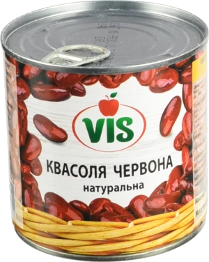 Квасоля Vis 410г червона натуральна з.б