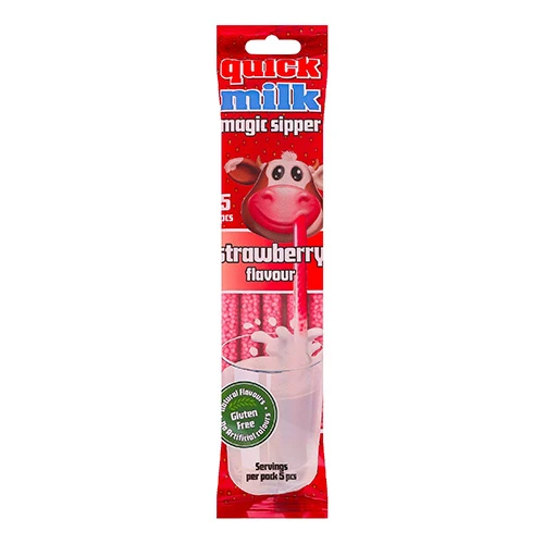 Трубочка д.молока Quick Milk 30г полуниця 30гр.