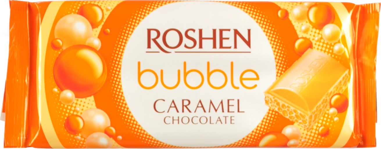 Шоколад пористий Caramel Bubble Roshen м/у 80г