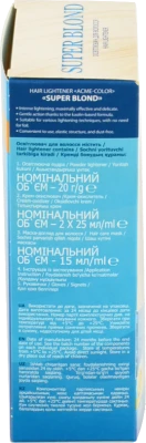 Освітлювач для волосся Super Blond Acme Color 1шт