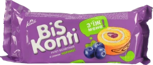 Рулет Biskonti 150г смак чорниці