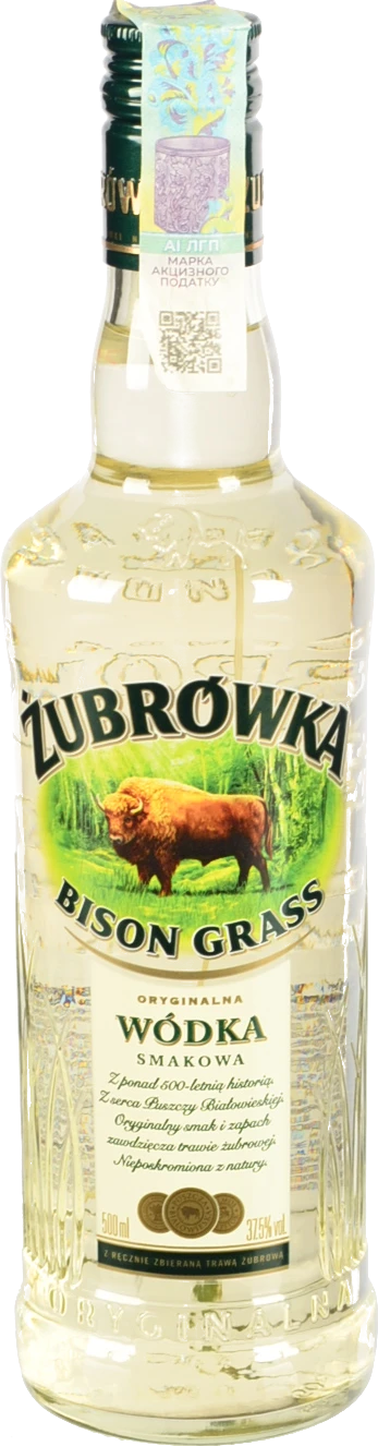 Горілка Zubrowka Bison Grass 0.5л 37.5%