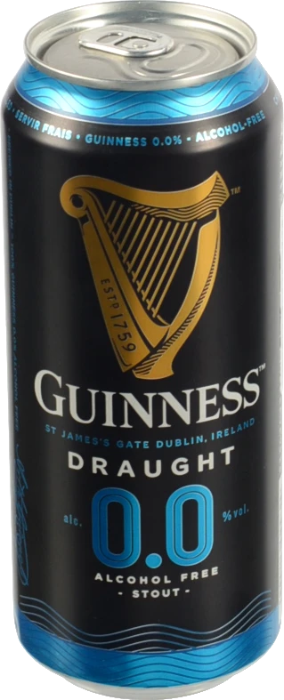 Пиво б.а Guinness 0.44л draught темне пастеризоване