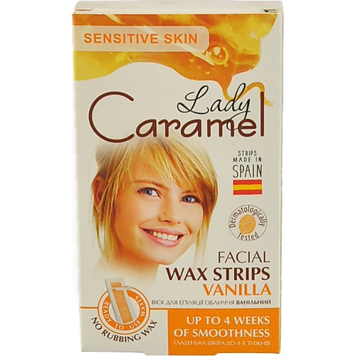 Віск для епіляції обличчя Ванільний Lady Caramel 12шт