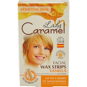 Віск для епіляції обличчя Ванільний Lady Caramel 12шт