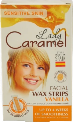 Віск для епіляції обличчя Ванільний Lady Caramel 12шт
