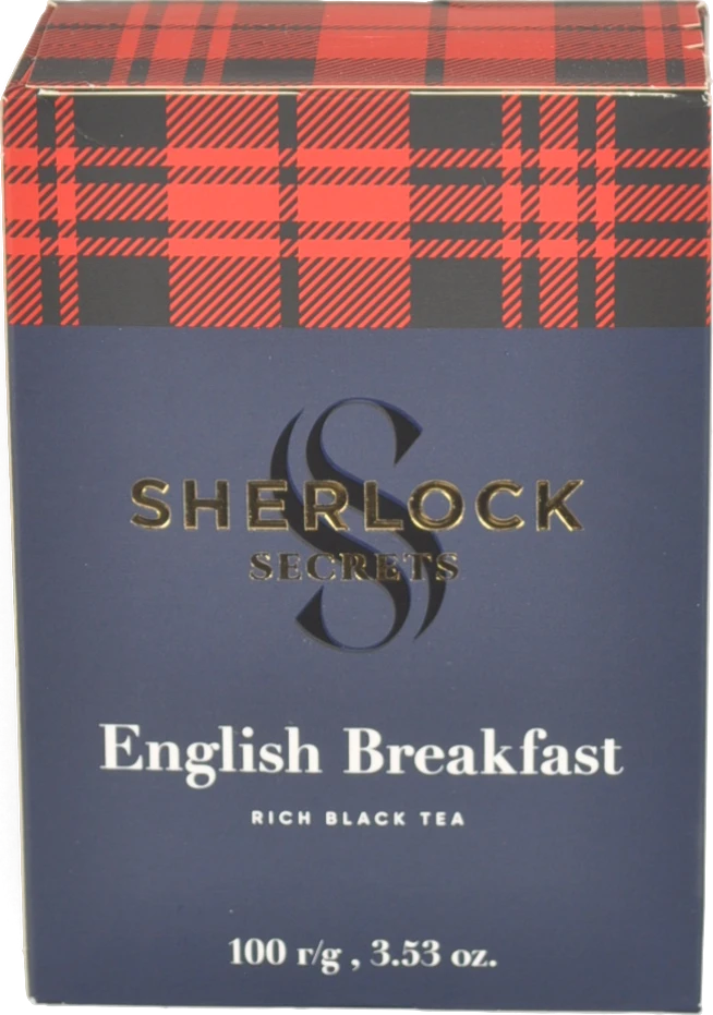 Чай чорний байховий English Breakfast Sherlock Secrets к/у 100г