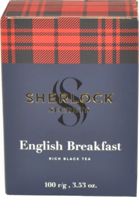 Чай чорний байховий English Breakfast Sherlock Secrets к/у 100г
