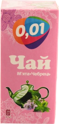 Чай 0.01 20п м'ята чебрець