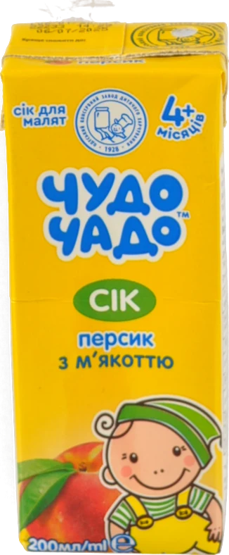 Сік персиковий з м'якоттю Чудо-чадо 200мл