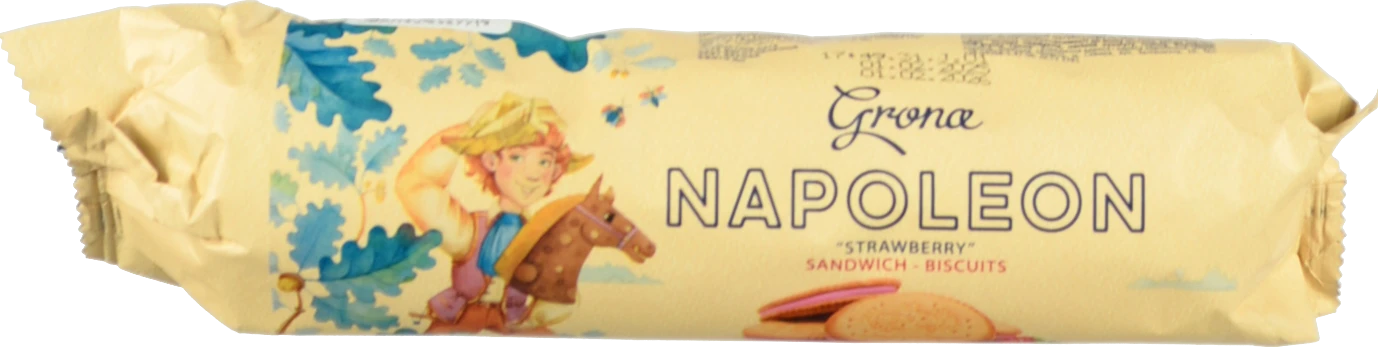 Печиво-сендвіч затяжне Strawberry Napoleon Grona м/у 240г
