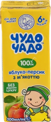 Сік Чудо-чадо Яблуко-Персик 200мл