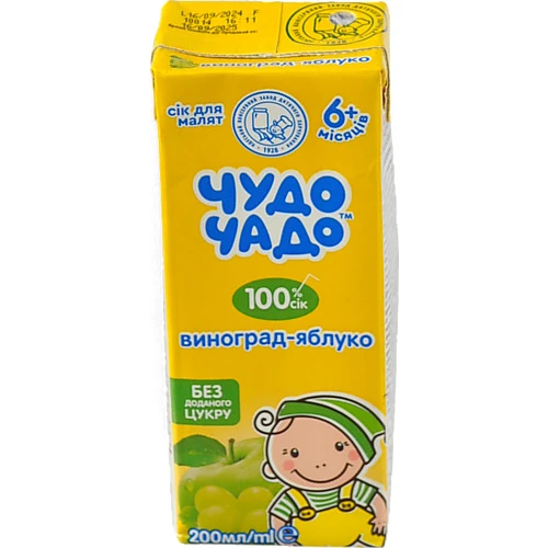 Сік Чудо-Чадо Виноград-Яблуко 200мл